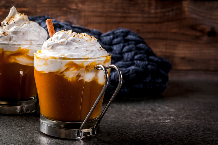 two mugs of Chestnut Praline Latte Shake