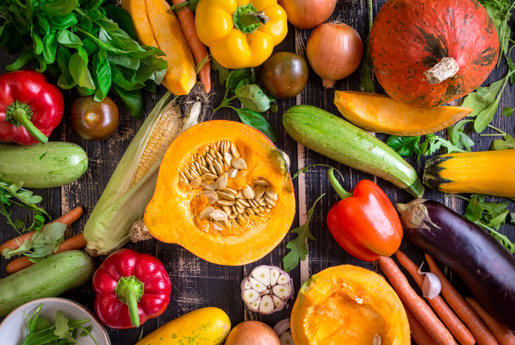 different variety of fresh vegetables