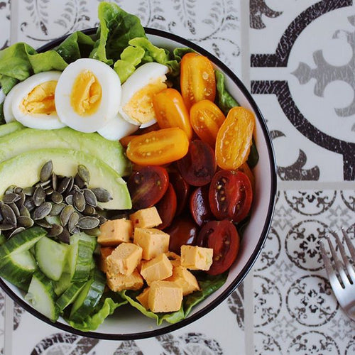 a bowl of salad