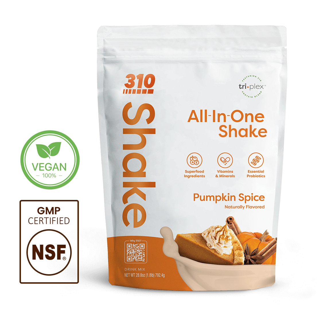 310 Pumpkin Spice Shake - All-In-One Meal | 310 Nutrition