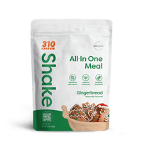 310 Gingerbread All-In-One Meal Shake with festive gingerbread cookies and essential nutrients.