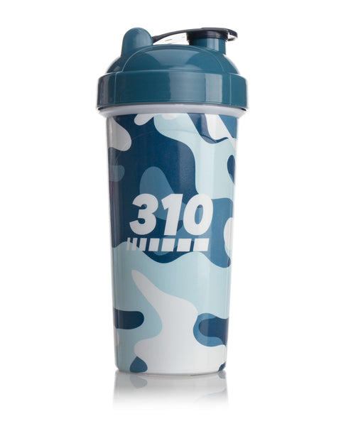 Clear Protein Shaker Bottle by 310 Nutrition - Meal Replacement Blender Cup  