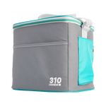Teal meal prep lunch box a comfy insulated lunch box with mesh outer pocket.