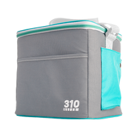 Teal meal prep lunch box a comfy insulated lunch box with mesh outer pocket.