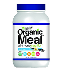 Orgain Organic Meal All-In-One nutrition Vanilla flavored product.