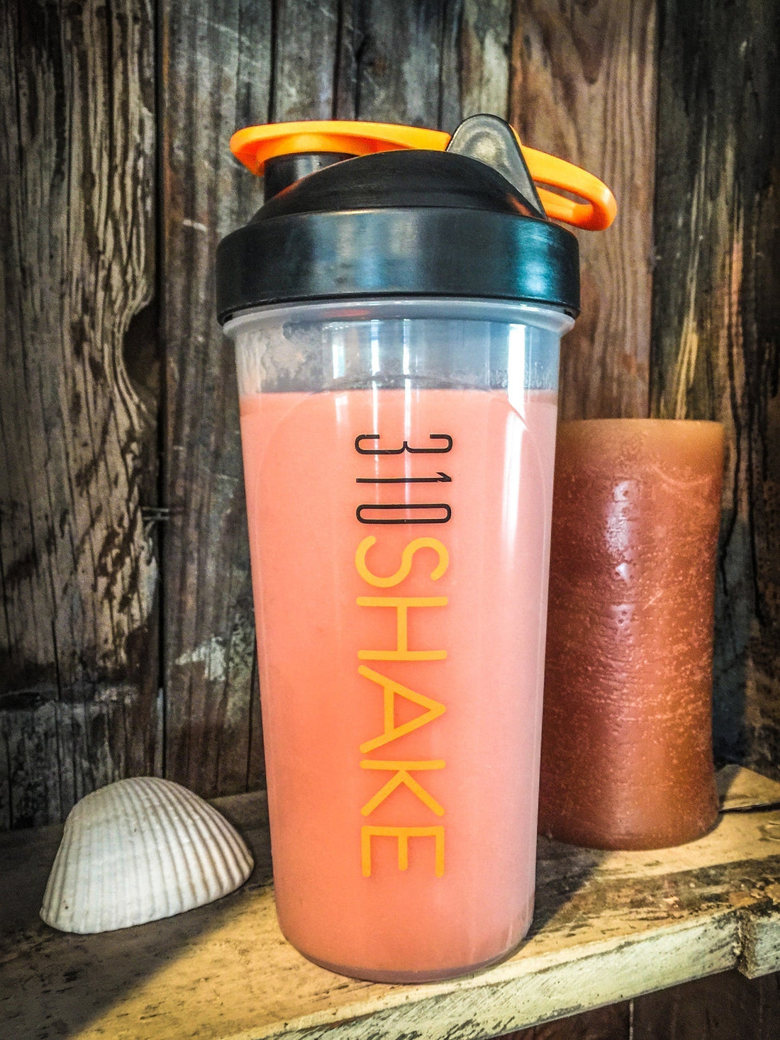 310 shaker with a pink smoothie