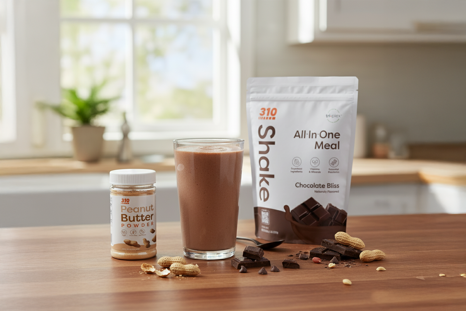Classic Chocolate Peanut Butter Shake | 310 Nutrition