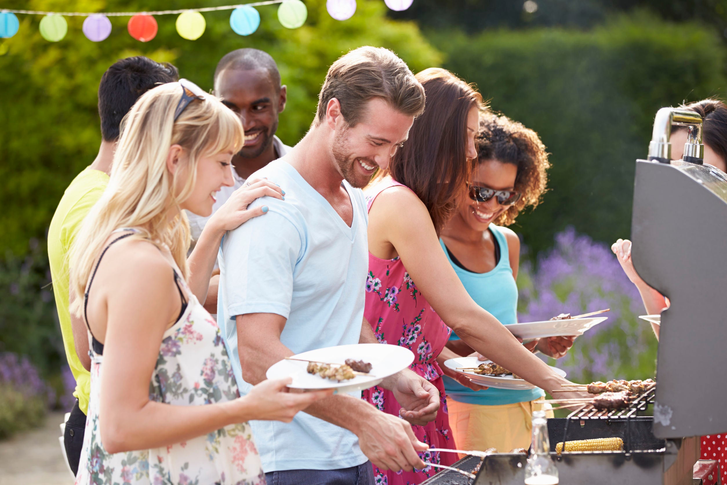 friends cooking out summer bbq