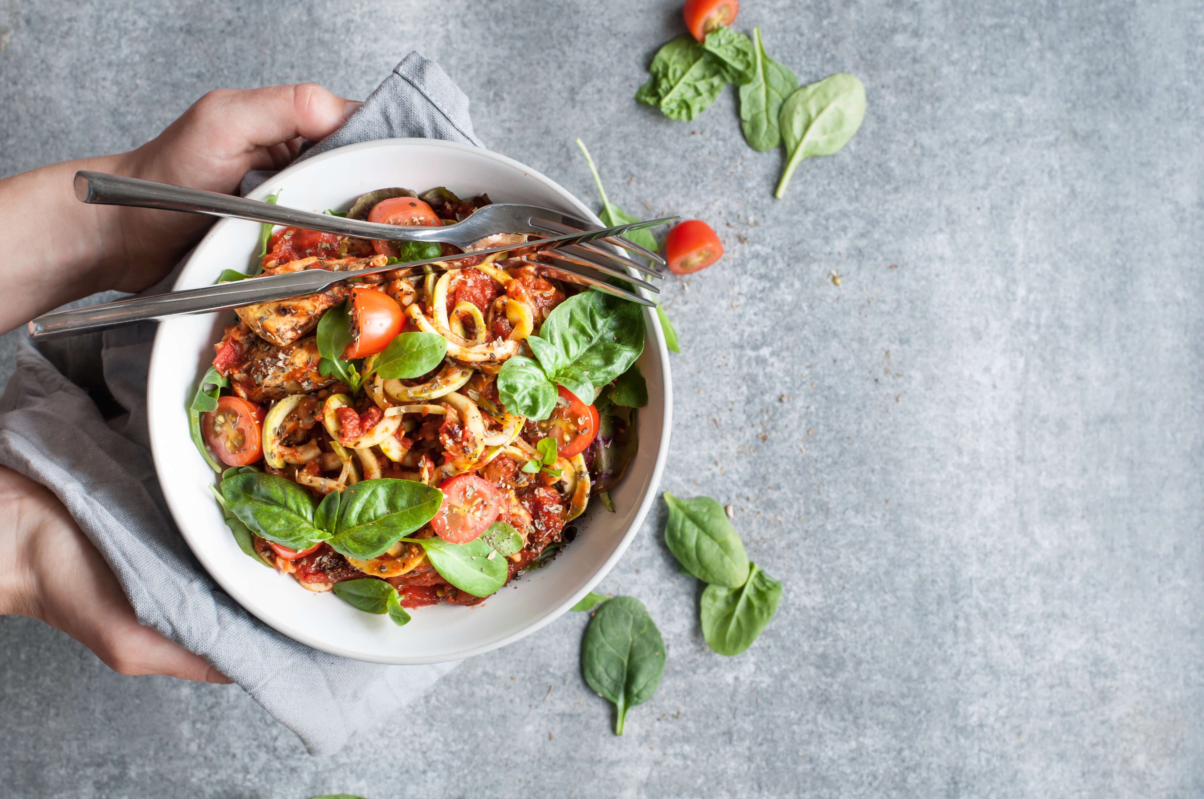Put a healthy spin on pasta night with this zoodle bolognese 