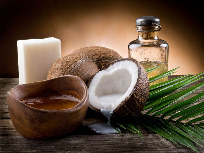 whole coconut and coconut oil