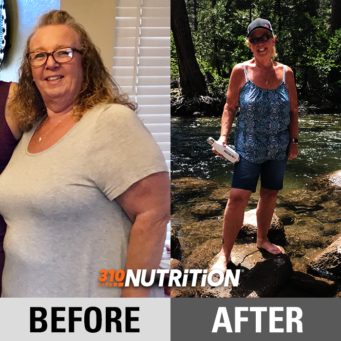 before-and-after weight loss success from using 310