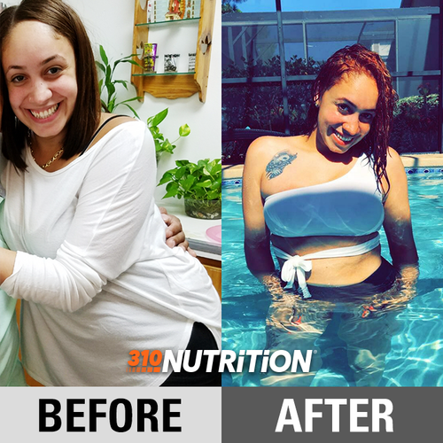 before-and-after result of using 310 products