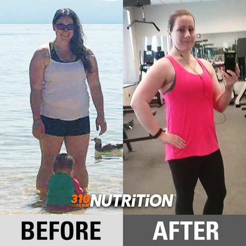 before-and-after weight loss result of Karla losing 30 pounds