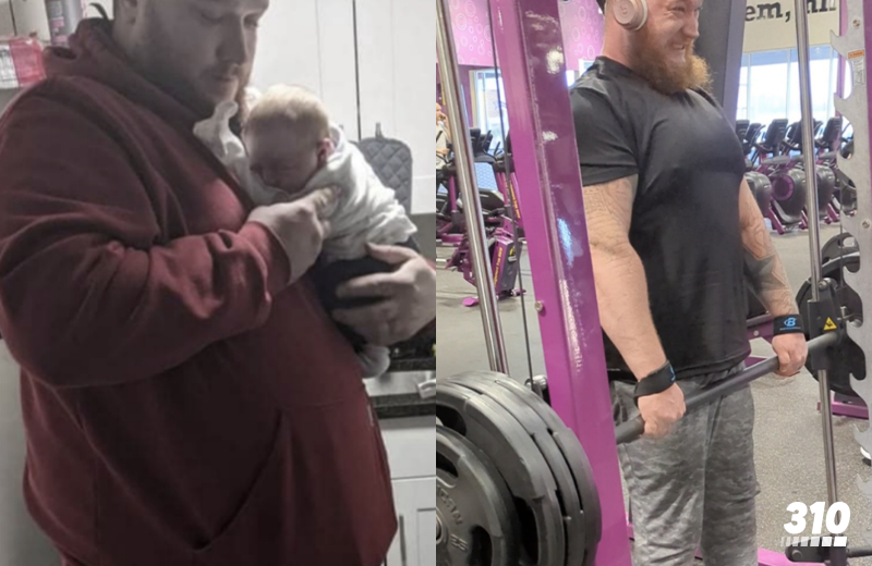 Calvin's before and after weight loss transformation