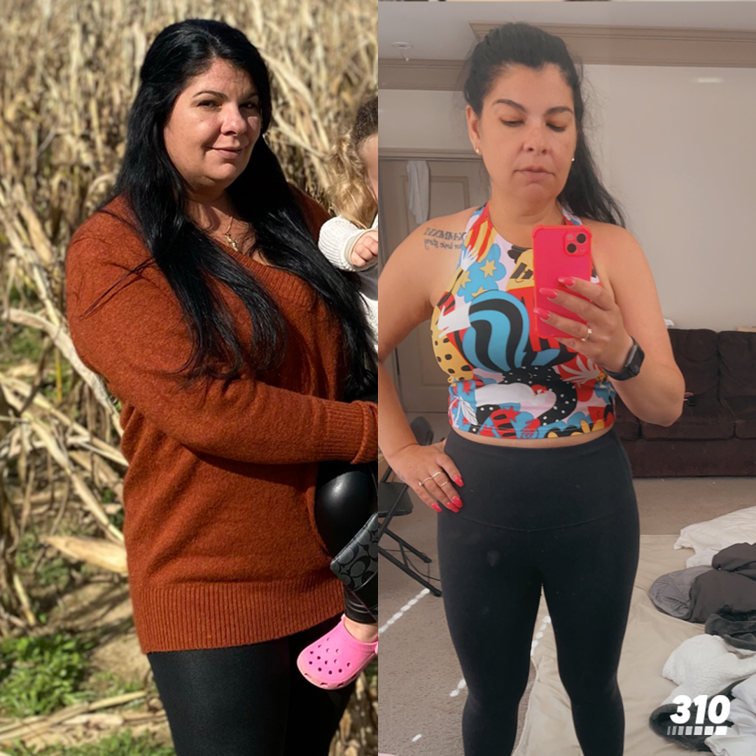Crystal's 63 lbs weight loss transformation