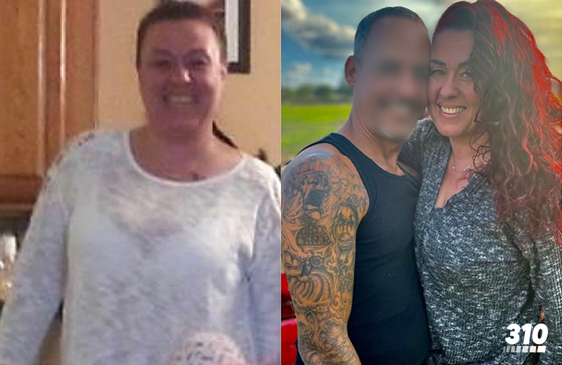 before-and-after weight loss transformation of Marilyn