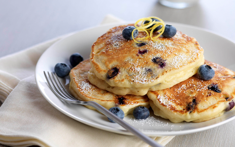 Blueberry Lemon Pancakes Recipe | 310 Nutrition