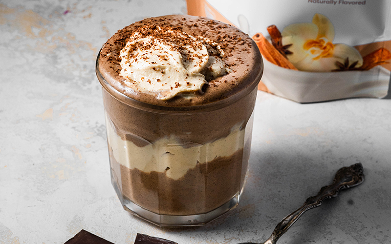 chocolate horchata chia pudding 
