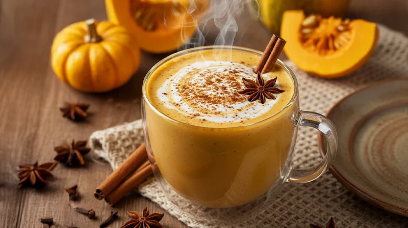 Hot Shake: Warm Pumpkin Chai Smoothie