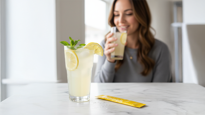 How to Reduce Bloating With a Sugar-Free Lemonade Mix