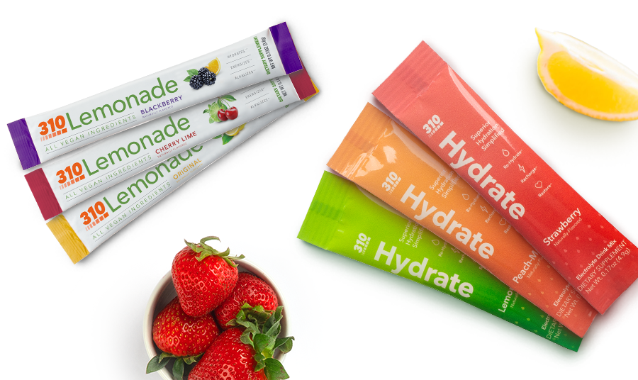 310 hydrate and 310 lemonade sticks