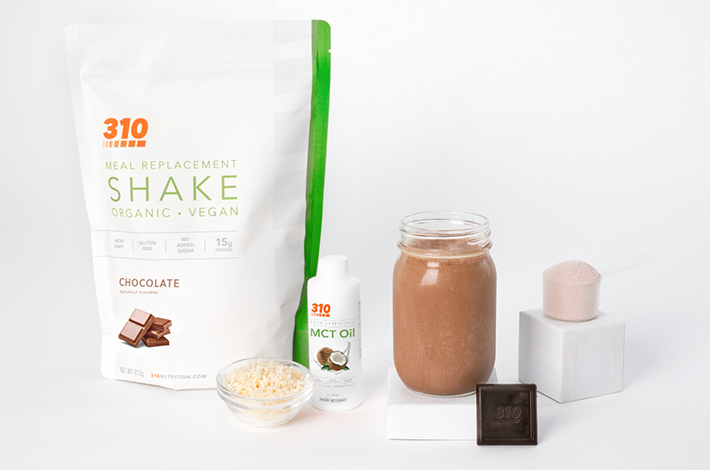 310 organic chocolate shake and 310 mct oil