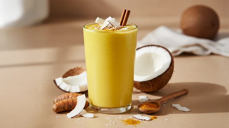 Keto Coconut Golden Milk Shake