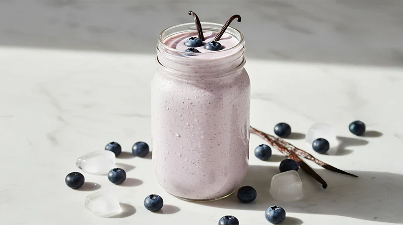 Keto Vanilla Blueberry Smoothie