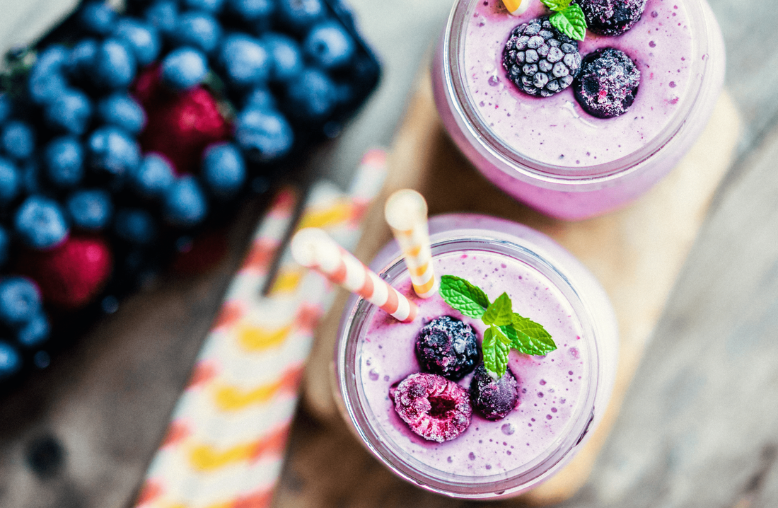 Berries and cream smoothie