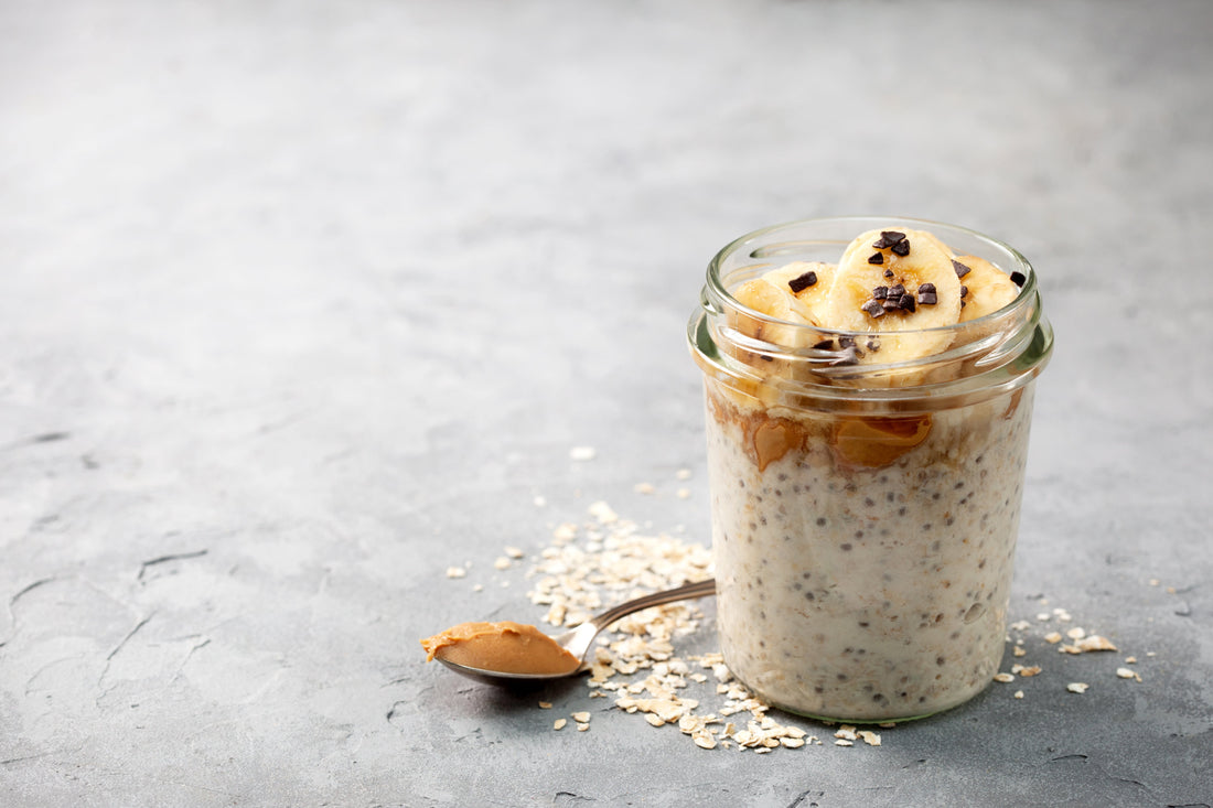 Peanut butter banana protein powder oats