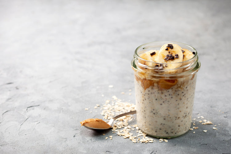 Peanut butter banana protein powder oats