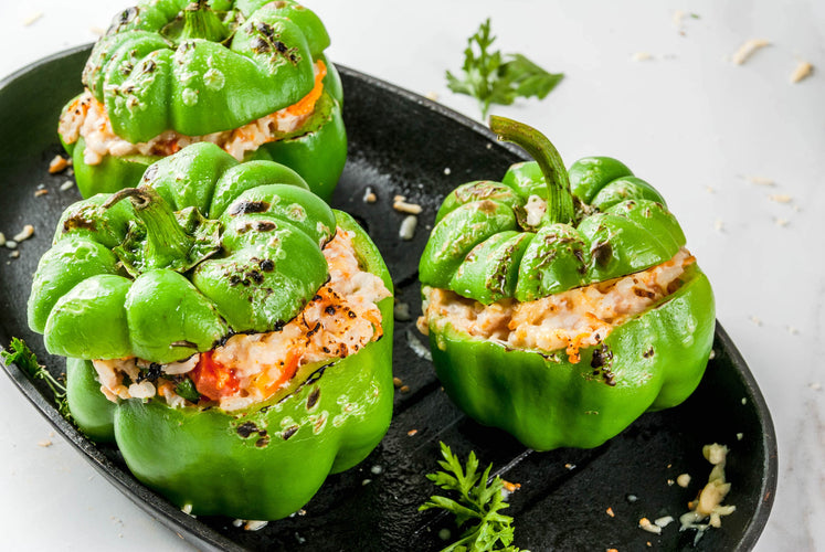 low-carb and keto friendly stuffed peppers