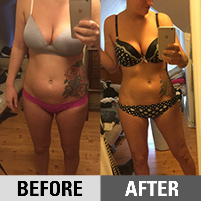 Danielle's before and after weight loss result