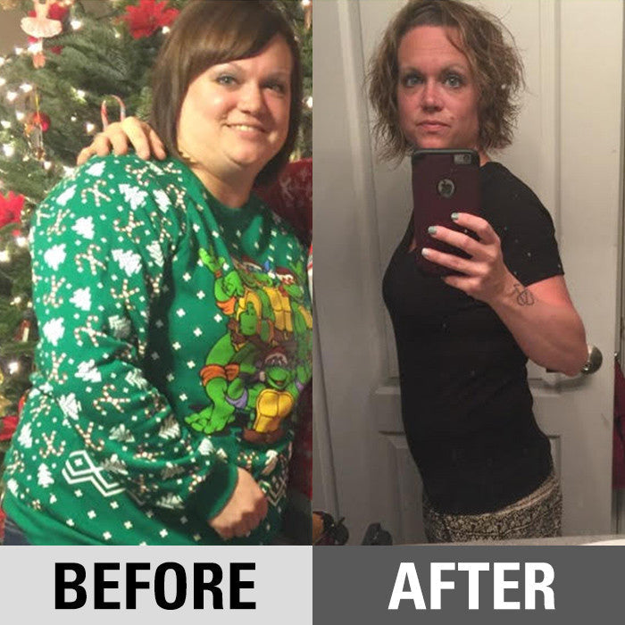 before and after weight loss result