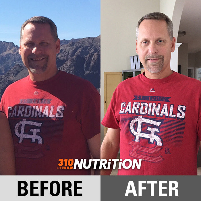 before-and-after weight loss transformation photo