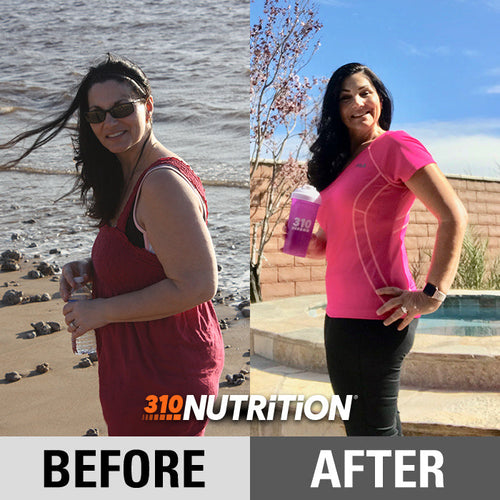 before-and-after weight loss progress