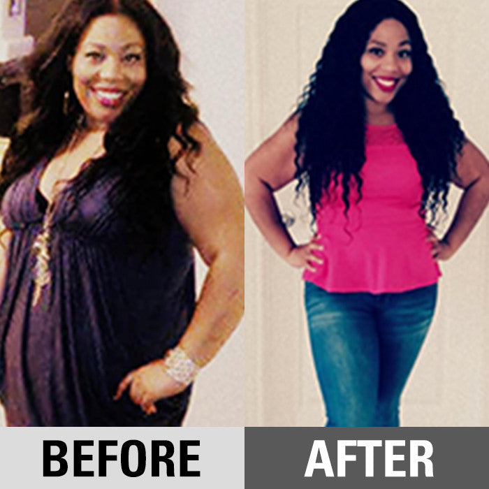 Laquisha's weight loss transformation using 310 products