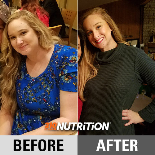 Sarah's before-and-after weight loss transformation