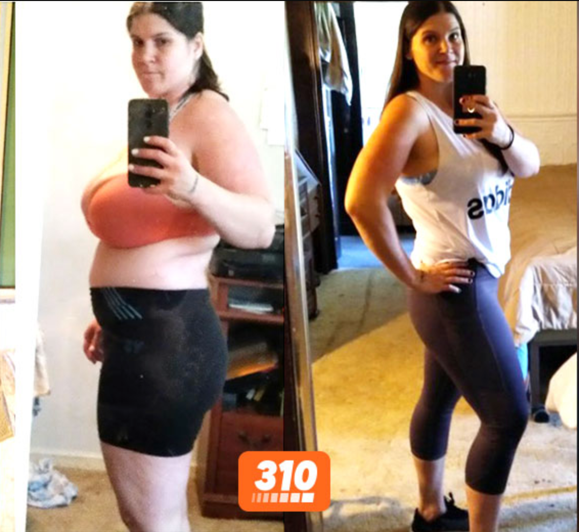 Melissa's weight loss transformation losing 34 pounds