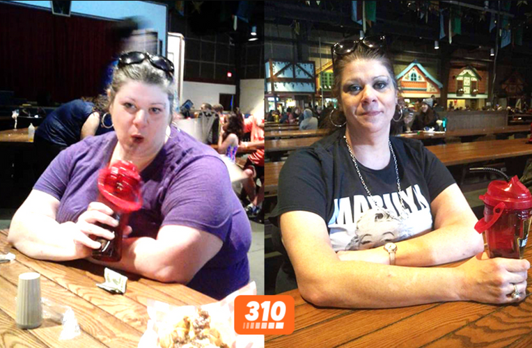 weight loss success comparison photo