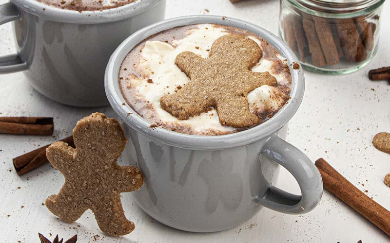 Spiced Gingerbread Hot Chocolate