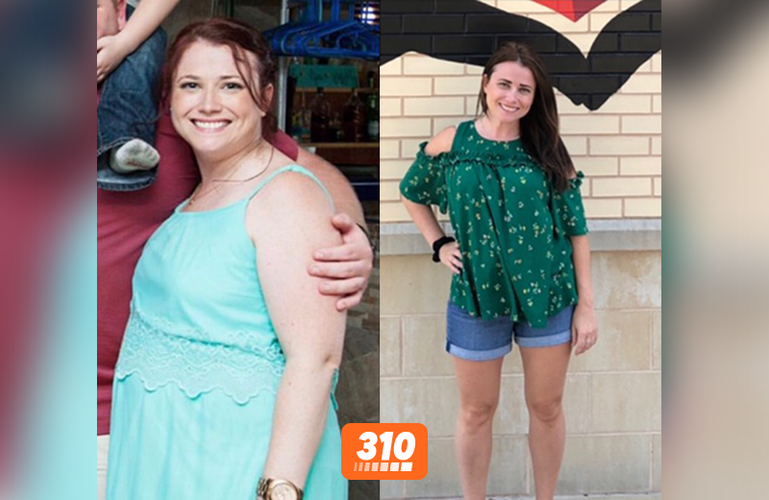 christine lost 43 pounds with 310 and has kept it off for 4 years