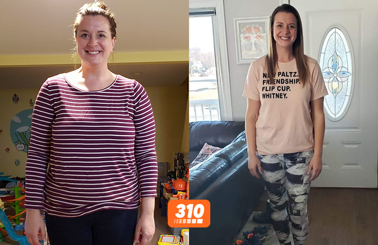 Laura's before-and-after transformation using 310 products