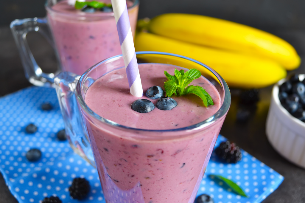 Blueberry Banana Protein Shake 