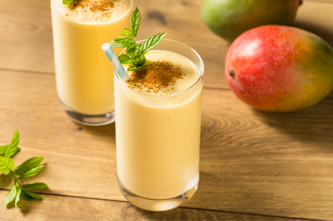 mango turmeric smoothie with mint