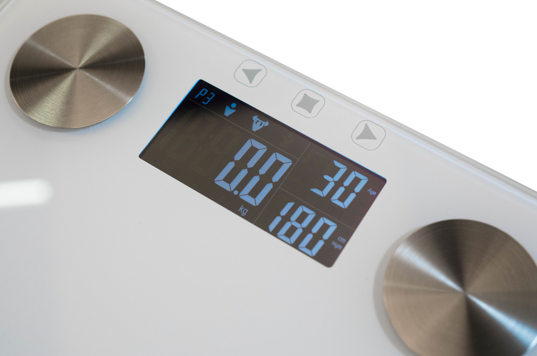 white digital scale