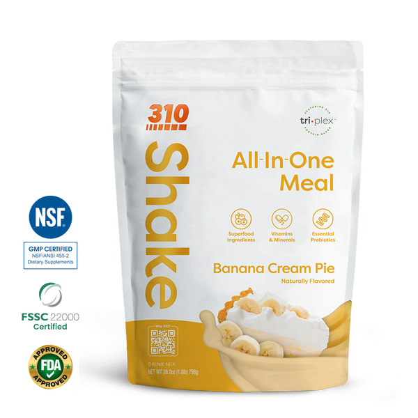 310 All-In-One Banana Cream Pie Shake | 310 Nutrition