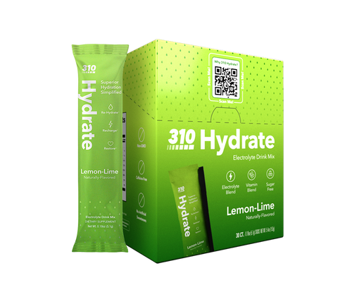 310 hydrate lemon-lime electrolyte drink mix