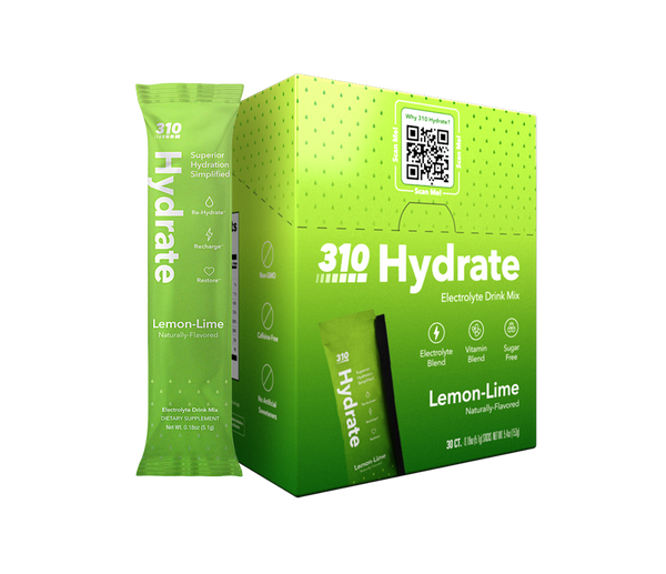 310 hydrate lemon-lime electrolyte drink mix