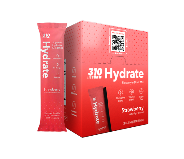 310 Hydrate Strawberry - Electrolyte Drink | 310 Nutrition